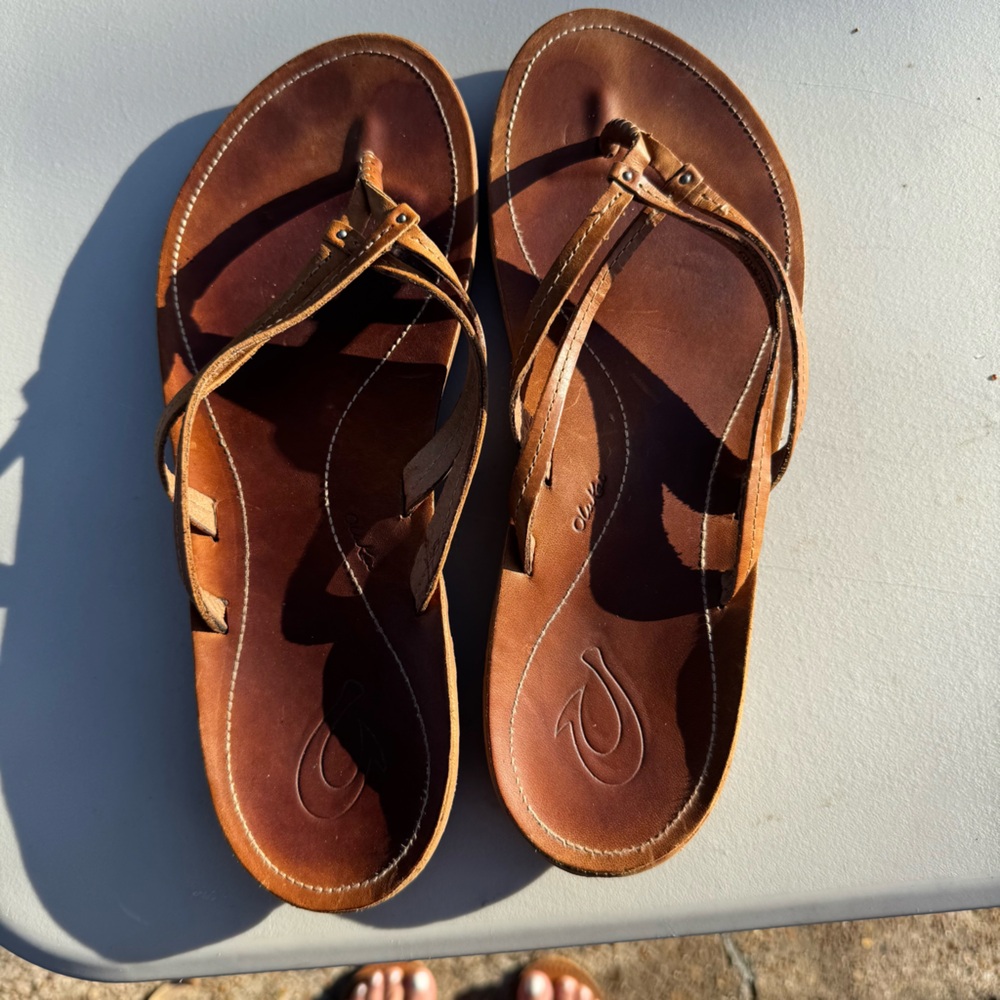 Brown Leather Women's Sandals
